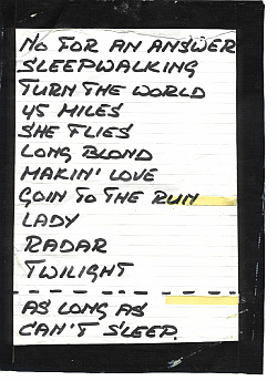 Golden Earring original setlist photo April 02, 1994 show Beek en Donk.jpg